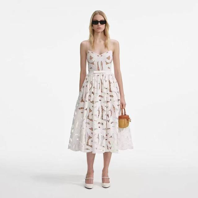 new style, suspender water-soluble hollow waist dress Smlxl
