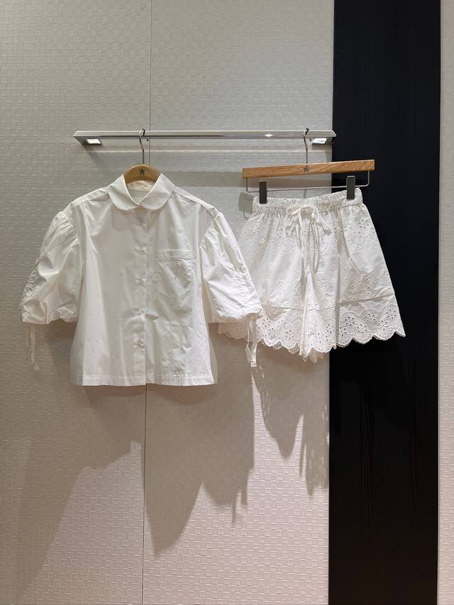 New style recommendation Pan Peter collar puff sleeve shirt cuffs drawstring des