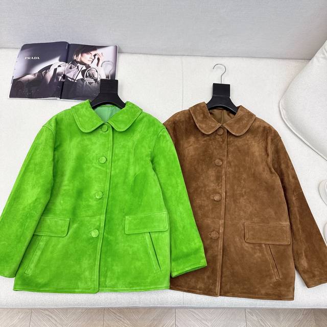 The same style as the catwalk Pd 25Ss The latest must-have suede leather jacket