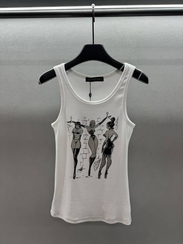 2680 Spring And Summer ! Chrome Hearts cartoon vest, pure cotton fabric, comfort