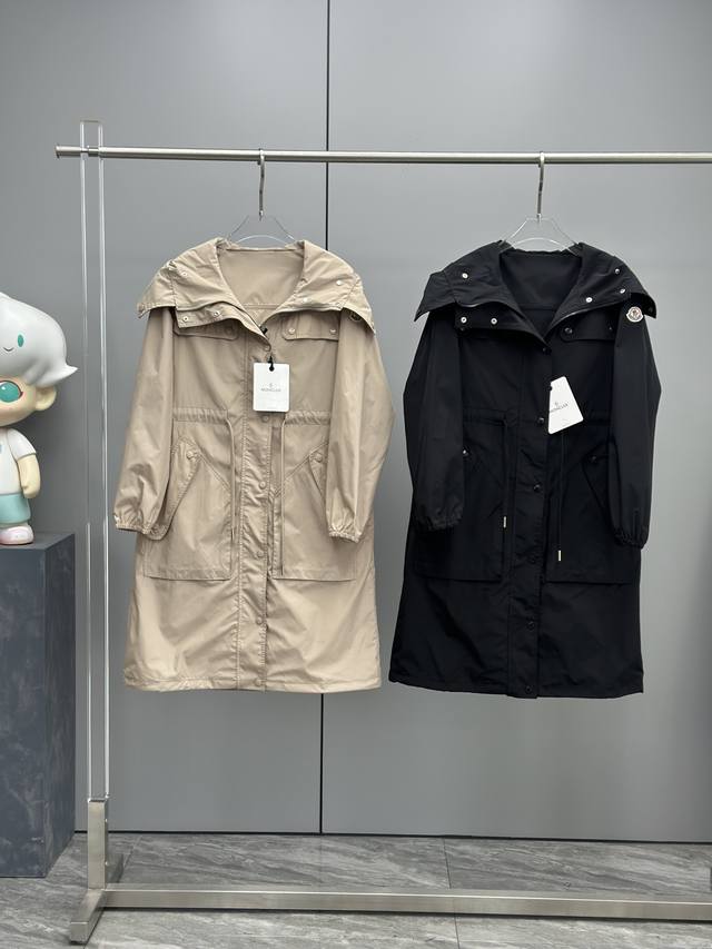 Item No. 0 10 Moncler Spring/Summer Women's Mantio Loose Drawstring Mid-Length H