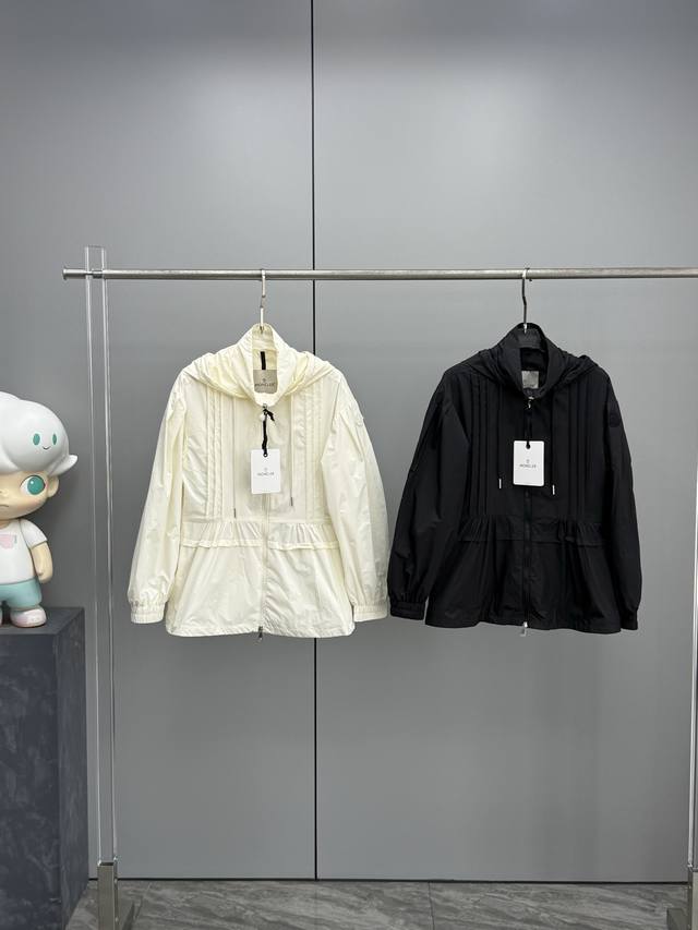 Item No. 05 New Moncler 2025 Spring/Summer New Vabre Women's Hooded Waist Lace J