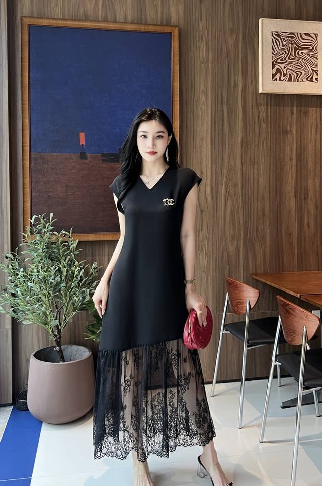 Dress New style fashion temperament mesh dress, elegant and slim, exquisite and