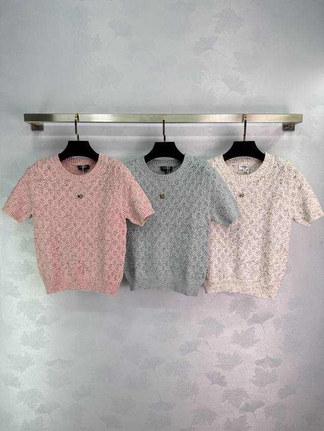 Chane* 2025 Spring and Summer latest collection! Twisted crochet short sleeves!