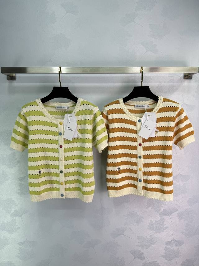 Dio* 2025 Spring and Summer latest series! Hollow lace knitted cardigan short sl