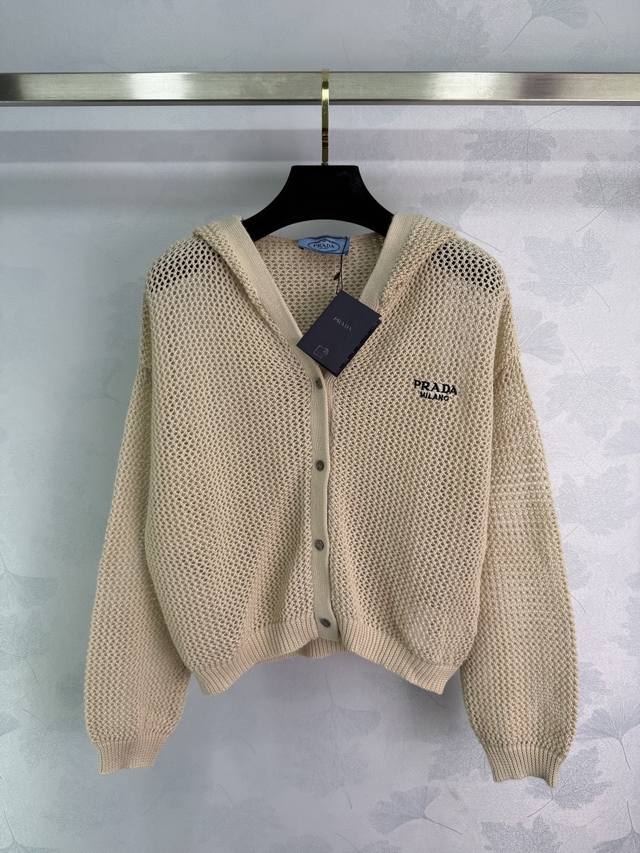Pr*2025 Spring and Summer latest series! Hollow hooded knitted cardigan! Customi