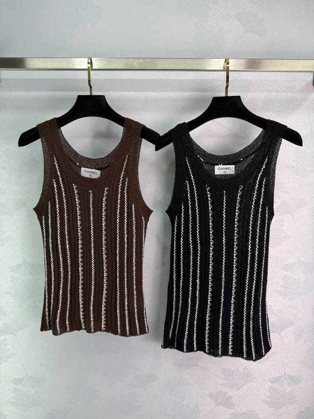 Chane* 2025 Spring and Summer latest collection! Vertical striped knitted sleeve
