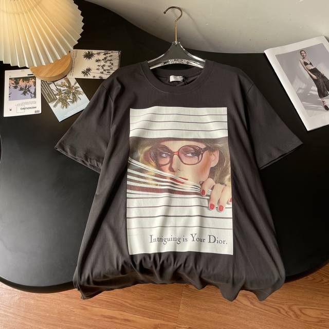 Dio* Dior 25 new shutter portrait magazine cover print short-sleeved T-shirt, ma