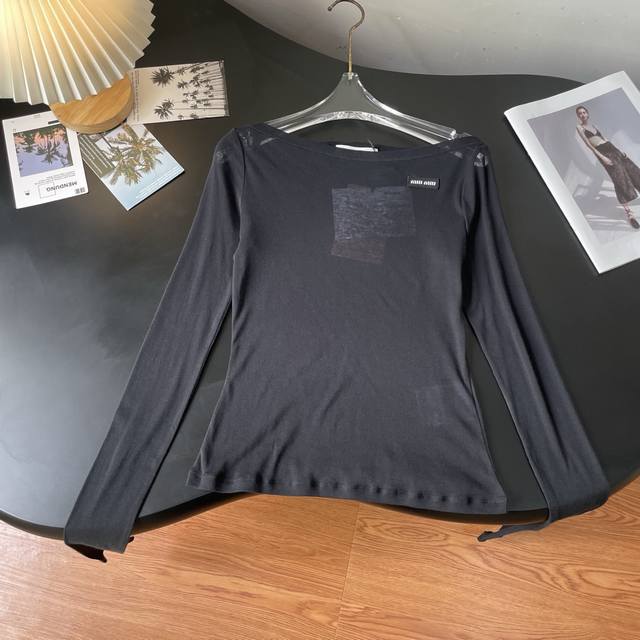 Fashion darling! Who knows Miu Miu's pure desire long-sleeved top! This long-sle