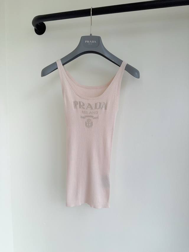 Pra25 new custom contrast jacquard letter knitted vest, the best design, 3D cutt