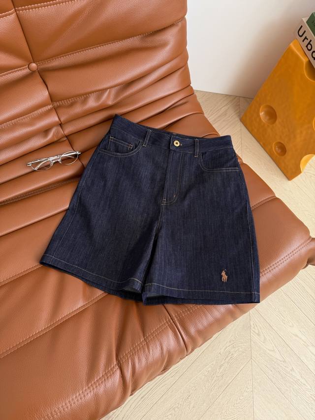 The leader of summer fashion 25Ss Classic original color pony embroidered denim