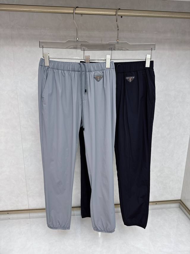 Prada 2025 summer latest casual pants counter 1:1 top replica, full quality! A m