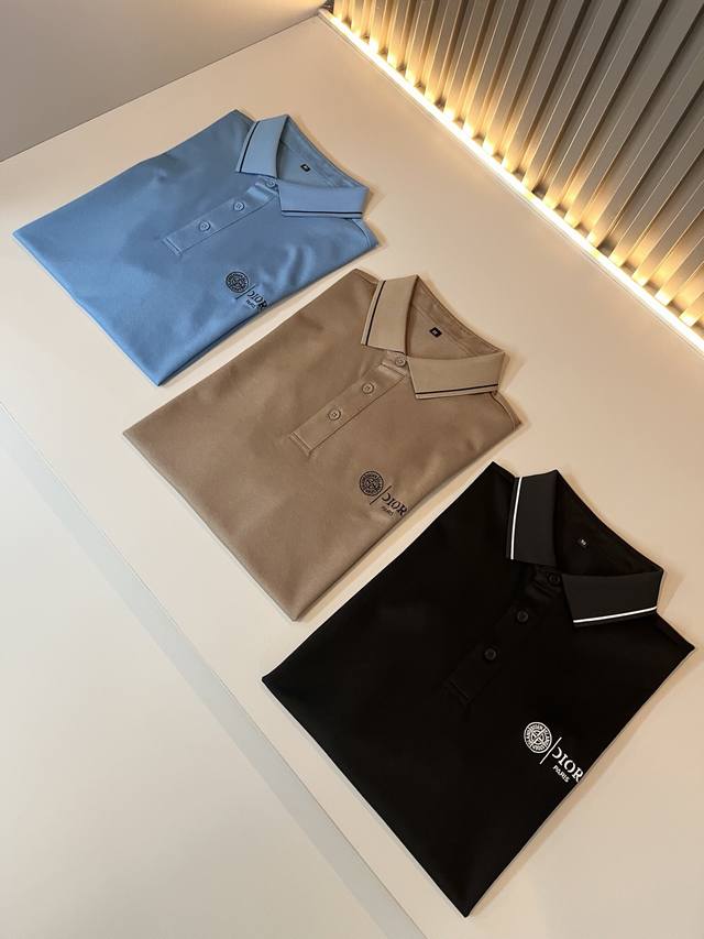 Di*R Dijia 2025 Spring and Summer new men's Polo shirt, simple solid color fashi