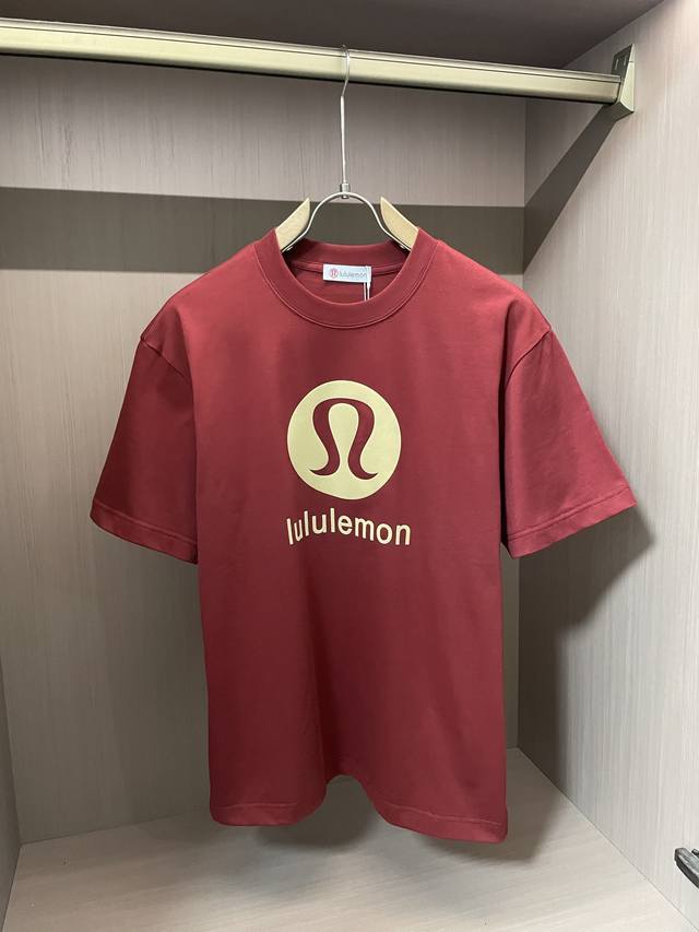 Lulu 2025 new round neck short sleeve T-shirt high-end version! Custom-made coun
