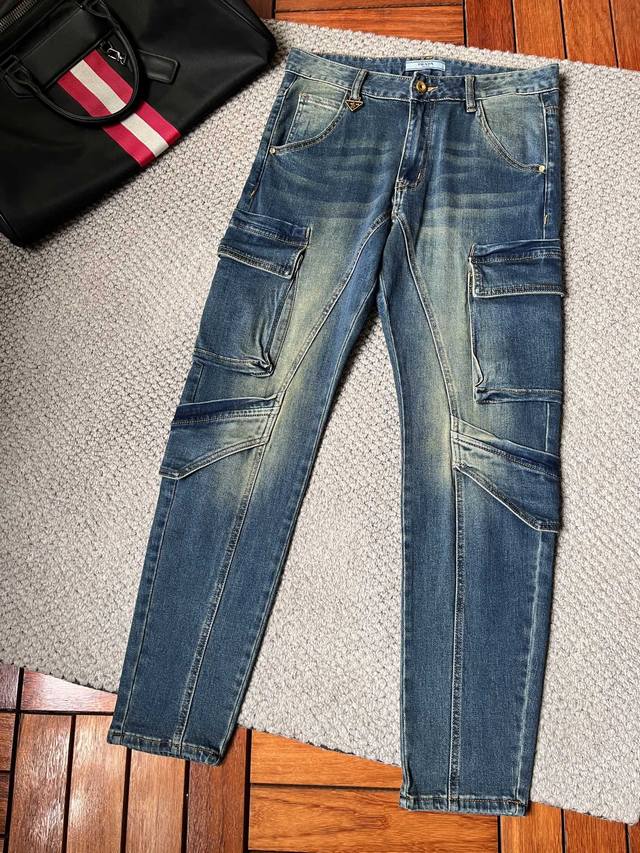 Pula''2025 new men's jeans have good elasticity. Exclusively sold on the officia