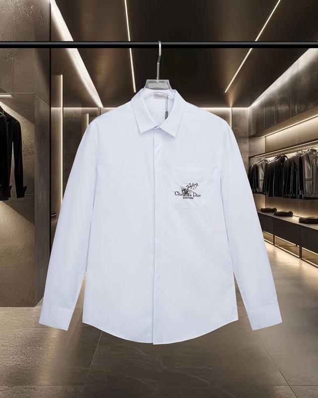 Dior Dior's hot-selling item is coming. Long-sleeved shirt with floral letters a