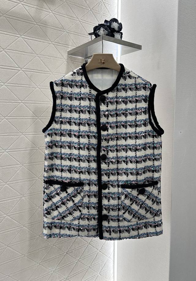 Valentin*2025 new products on the shelves tweed sequin dress vest Customized Yb