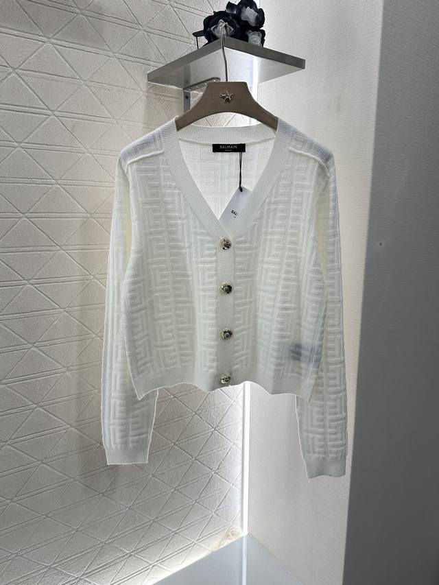 Balmai*2025 new arrivals jacquard dark pattern knitted cardigan Customized Yb im