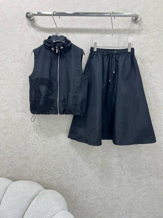 Chan*L 25 new custom suit Yb imported recycled nylon suit Stand-up collar zipper