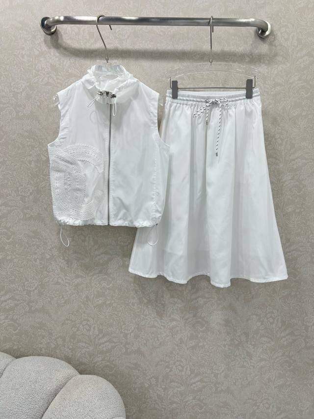 Top details Chan*L 25 new suit custom Yb imported recycled nylon suit stand-up c