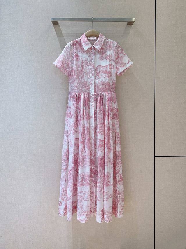 Dio*R new style recommendation Animal jungle series print dress, pure cotton mat