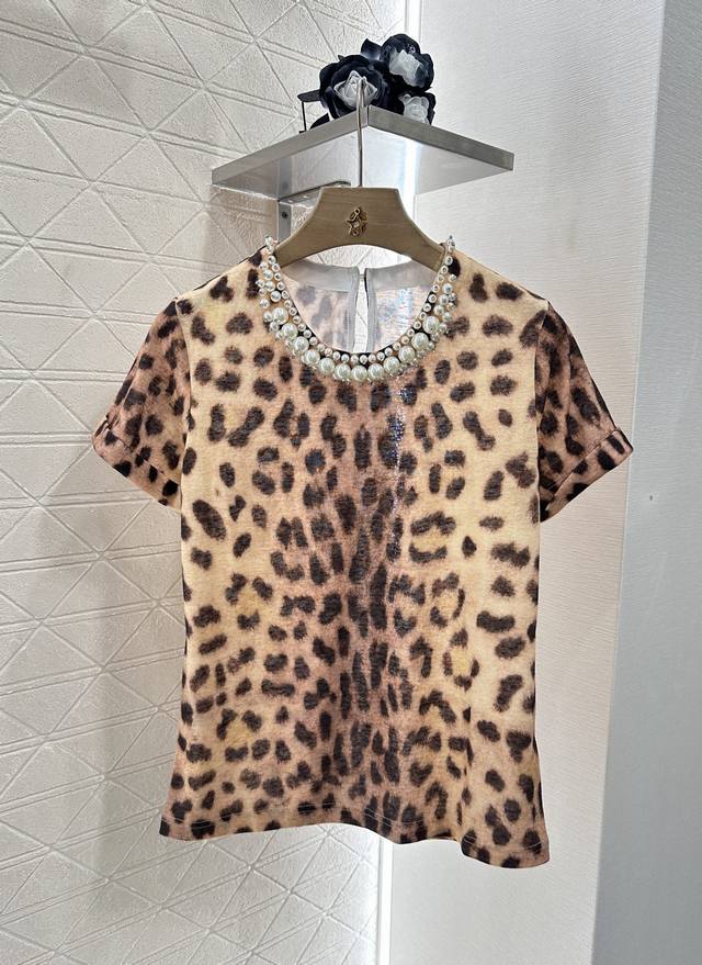 Zimmer Man*2025 new products on the shelves Heavy embroidery and beading leopard