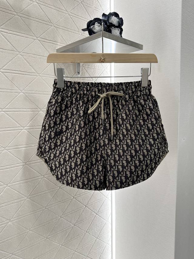 Dio*2025 New arrivals Letter jacquard drawstring shorts Customized Yb imported j