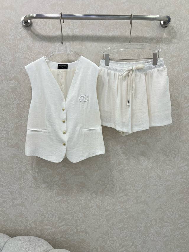 Chan*L 25 New classic old money style vest set sold separately Customized cotton