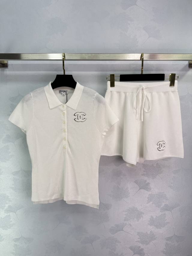 Chane*2025 Spring and Summer new style lapel top shorts set Customized Yb wool y