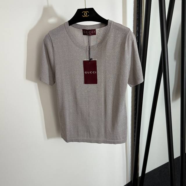Style No. 20253901 Gucc* new simple Logo letter short-sleeved sweater T-shirt, g