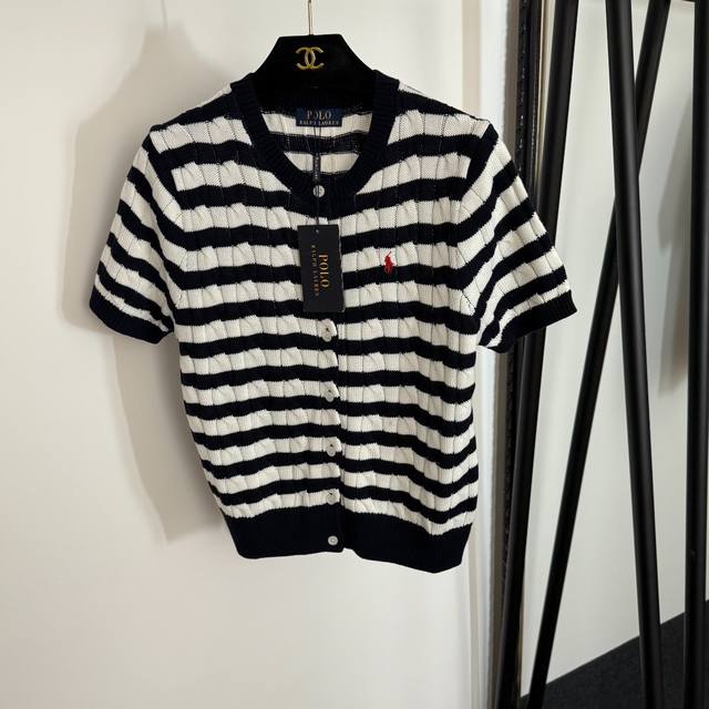 Style No. 20253896 Polo Ralph Lauren new polo embroidered striped short-sleeved