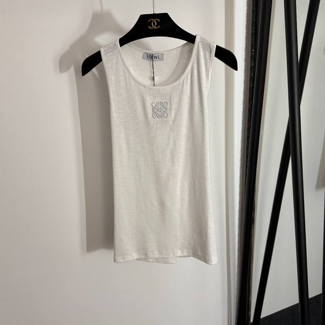 Style No. 20253886 Loew* new simple logo embroidered back twisted cotton vest, w