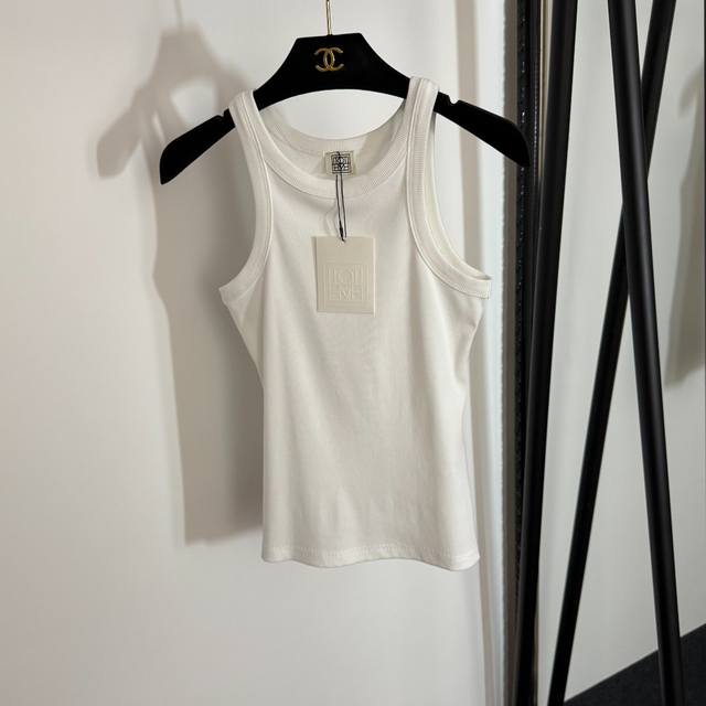 Style No. 20253880 Toteme new solid color simple striped slim cotton all-match v