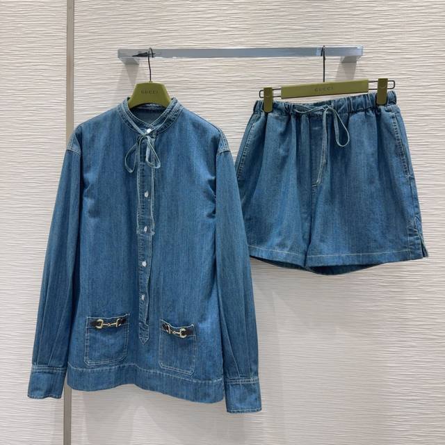 Gucc* 2025Ss new high version ~ Super fashionable new denim jeans personality co