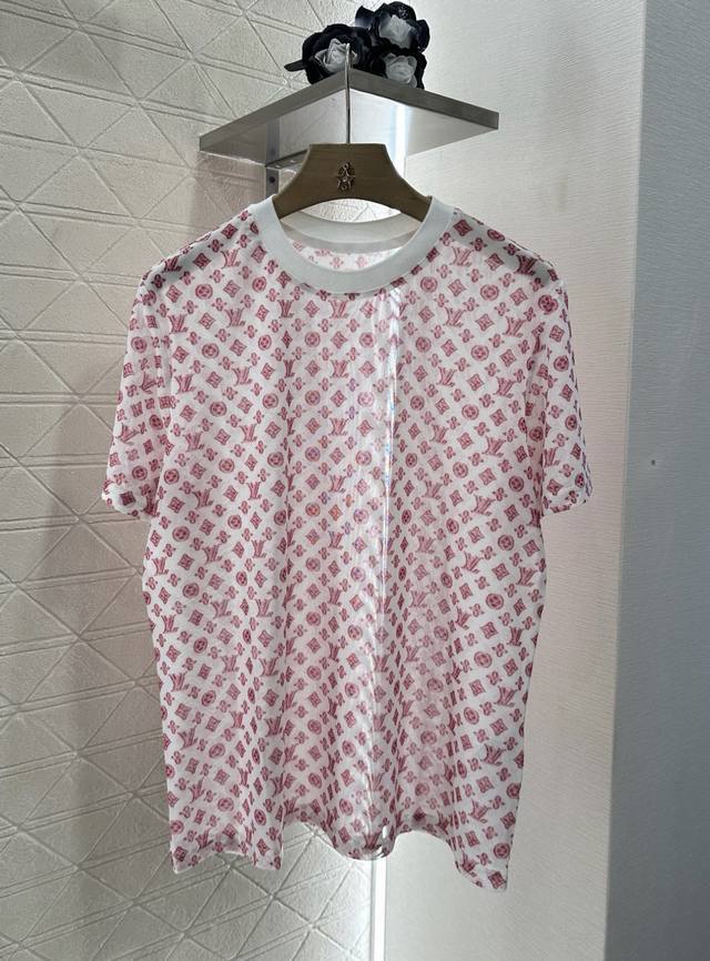 Louis Vuitto*2025 new arrivals Transparent letter short sleeves Customized Yb im