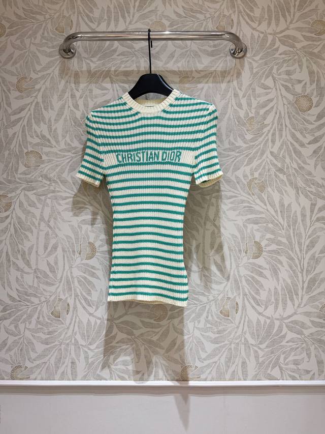 In stock Style 112P Mint green short-sleeved sweater made of custom-dyed cotton