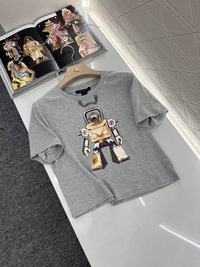 Louis Vuitto*2025 new arrivals Short printed chain Customized Yb imported cotton