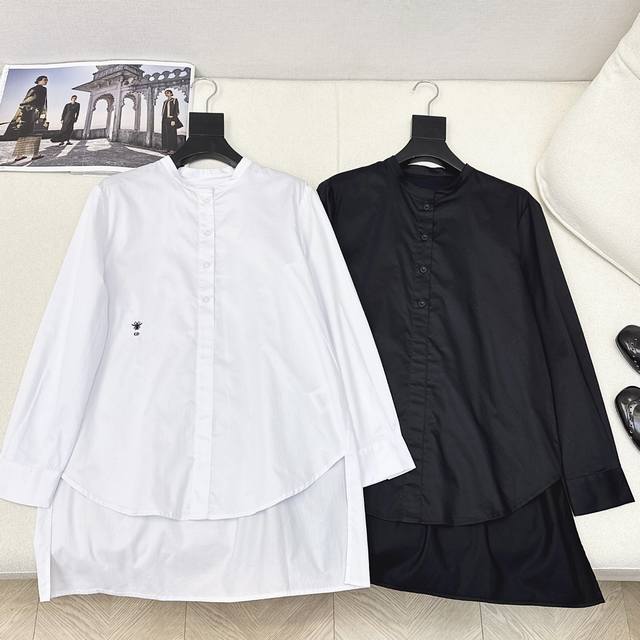 Cd 25Ss The latest spring and summer bee embroidered round-neck shirt is a super