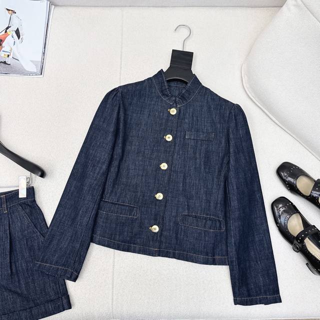 Fashionable and casual Bv 25Ss The latest spring and summer denim suits are cust