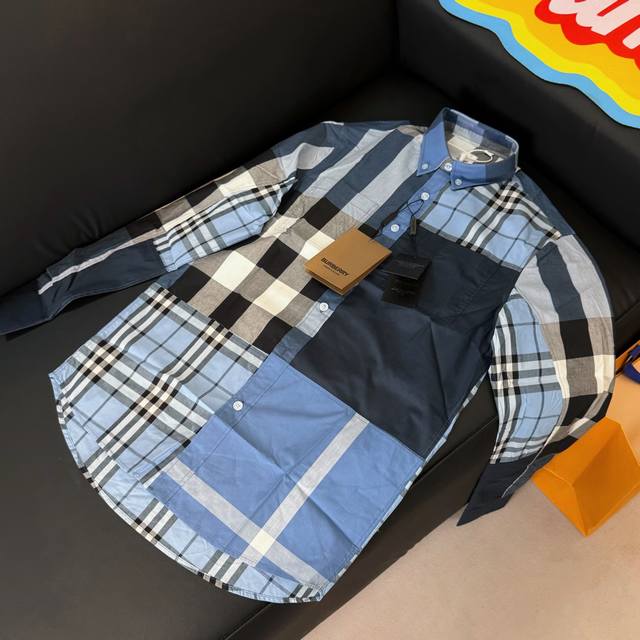 Model number: D242 Blue Pure original top original replica Burberry 25Ss new pat