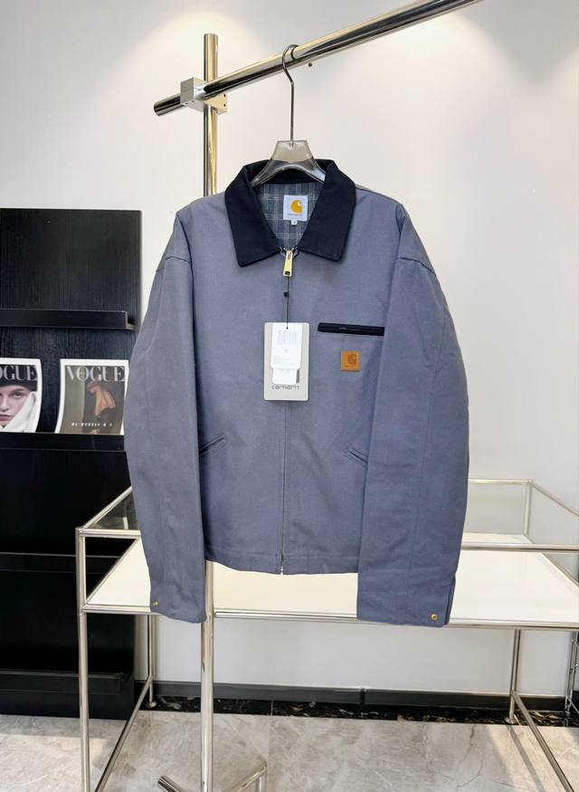 American Carhartt J97 washed and distressed heavy-duty Detroit jacket, vintage w