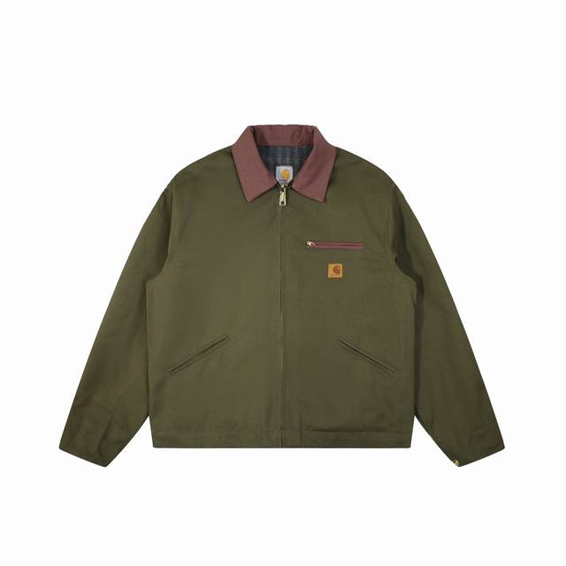 American Carhartt J97 washed and distressed heavy-duty Detroit jacket, vintage w
