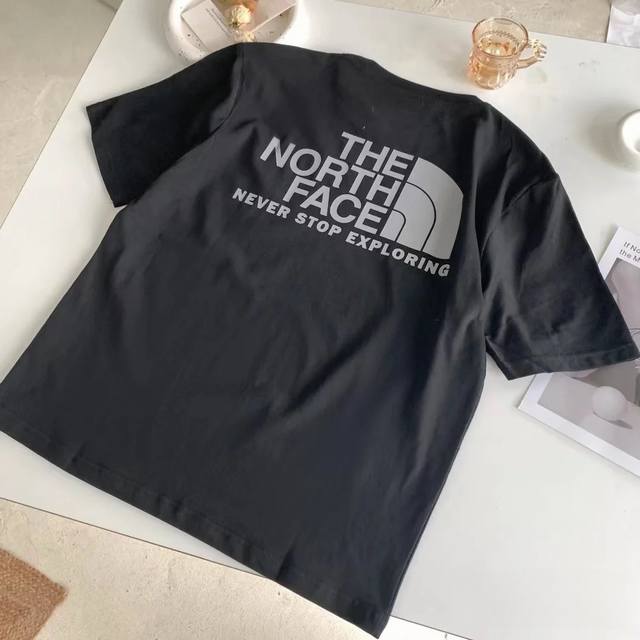 284 The North Face high-quality short-sleeve, 260g double yarn fabric, available