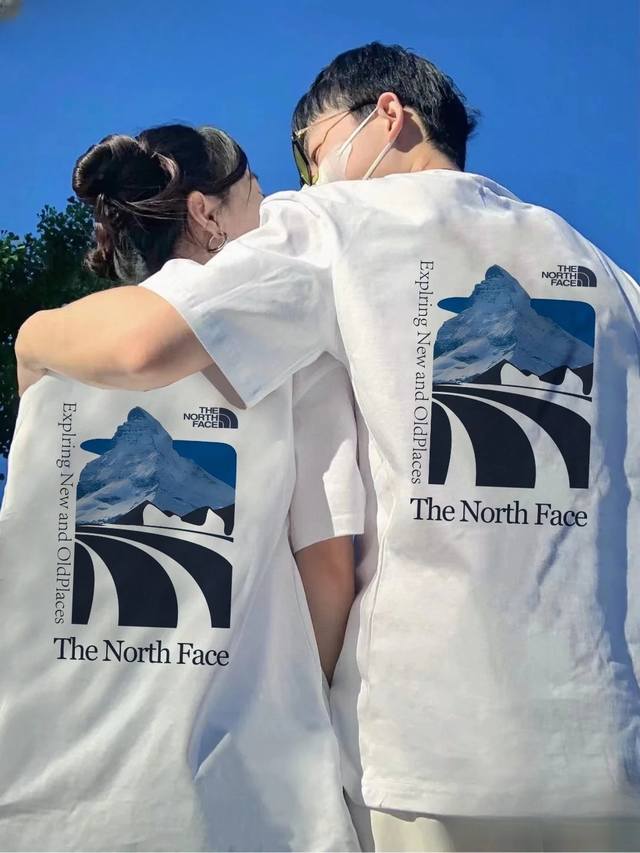 268 The North Face high-quality short-sleeve, 260g double yarn fabric, available