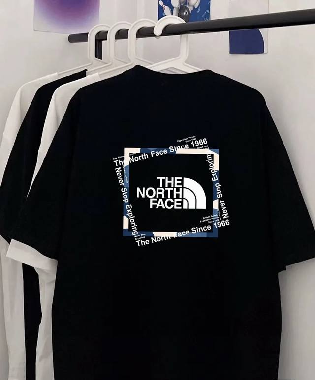 258 The North Face high-quality short-sleeve, 260g double yarn fabric, available