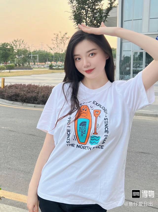246#The North Face high quality short sleeves, 260g double yarn fabric, availabl