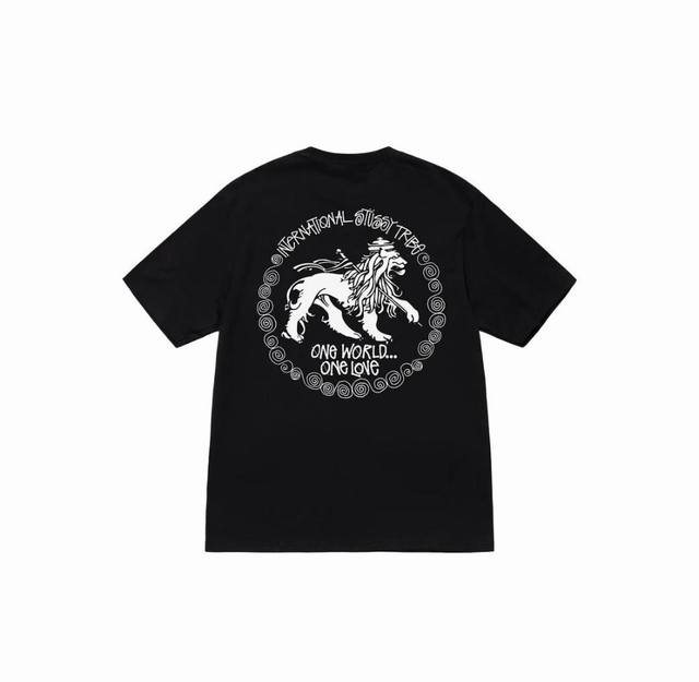 1057 Stussy high-quality short-sleeve, 260g double yarn fabric, available now, l
