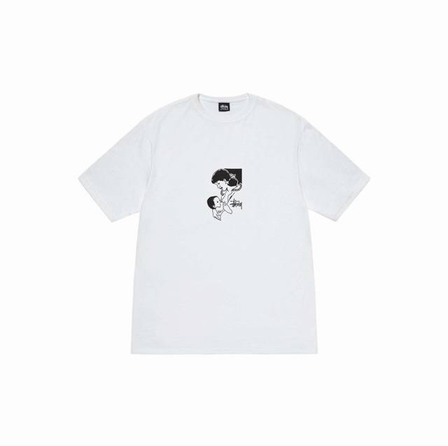 1134 Stussy high-quality short-sleeve, 260g double yarn fabric, available now, l
