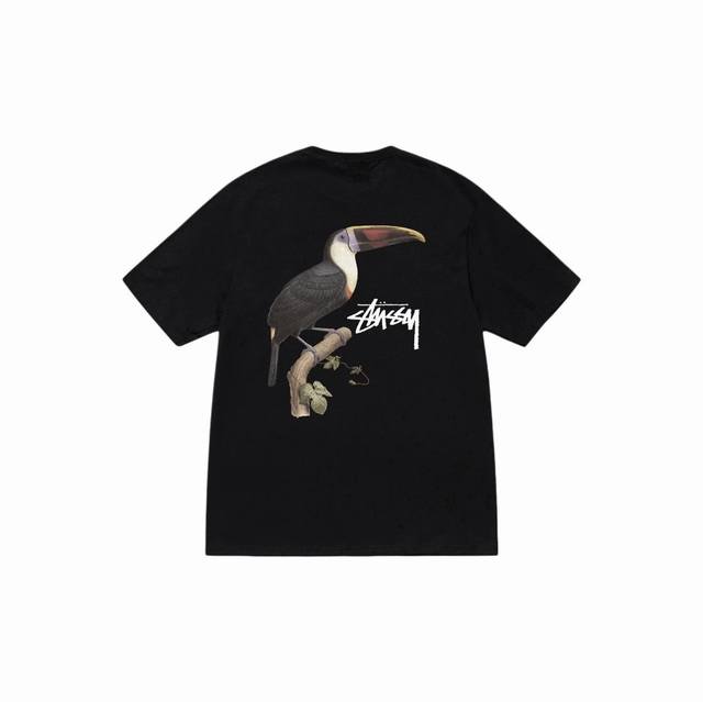 1112 Stussy high-quality short-sleeve, 260g double yarn fabric, available now, l