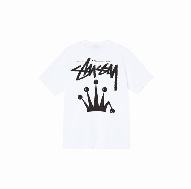 1086 Stussy high-quality short-sleeve, 260g double yarn fabric, available now, l